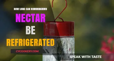 Refrigerating Hummingbird Nectar: Safe Storage Duration and Tips