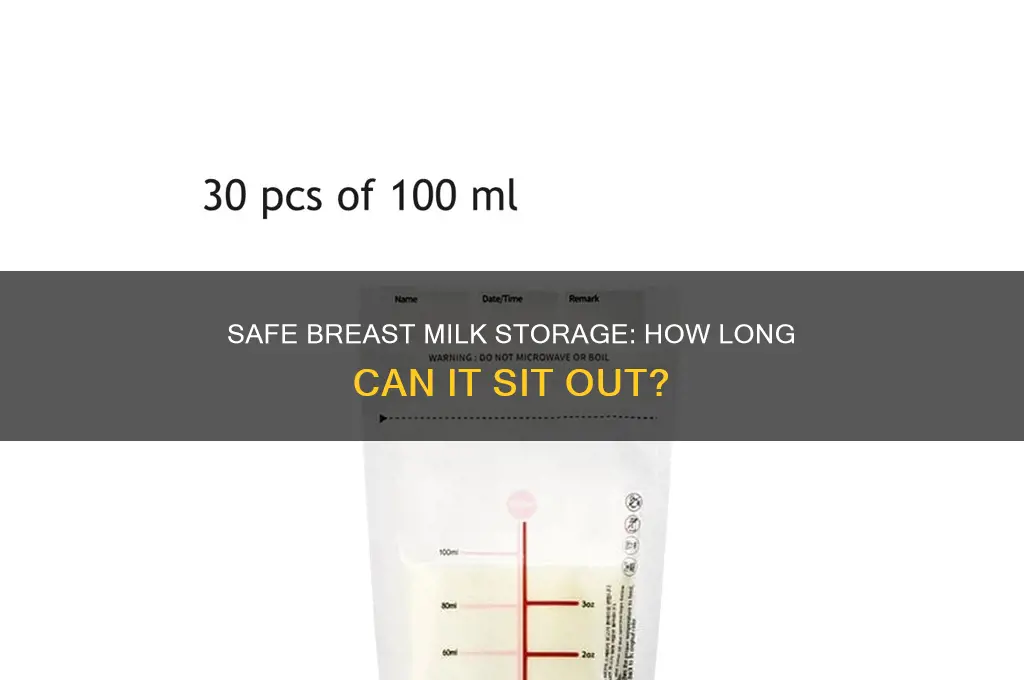 how long can i leave breastmilk out before refrigerating