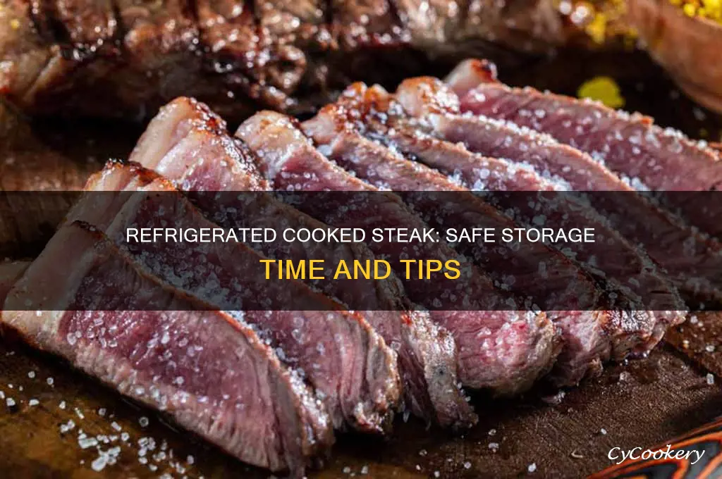 how long can i leave cooked steak in the refrigerator