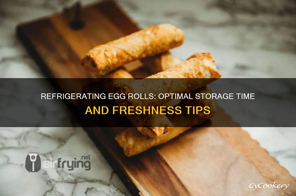 how long can i refrigerate an egg rolls