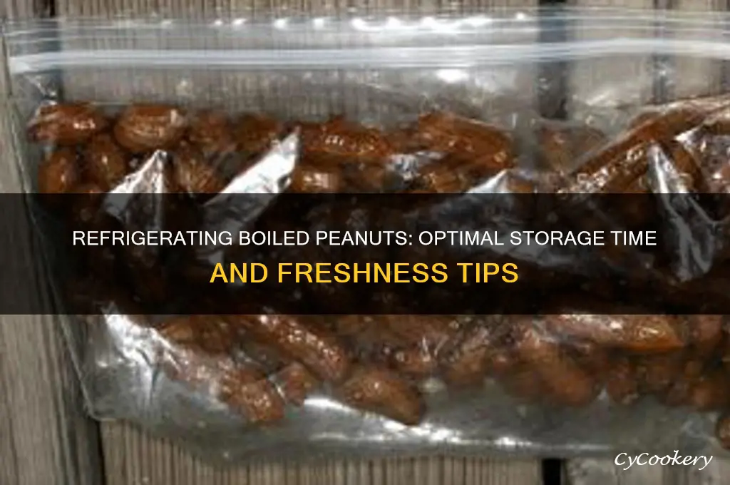 how long can i refrigerate boiled peanuts