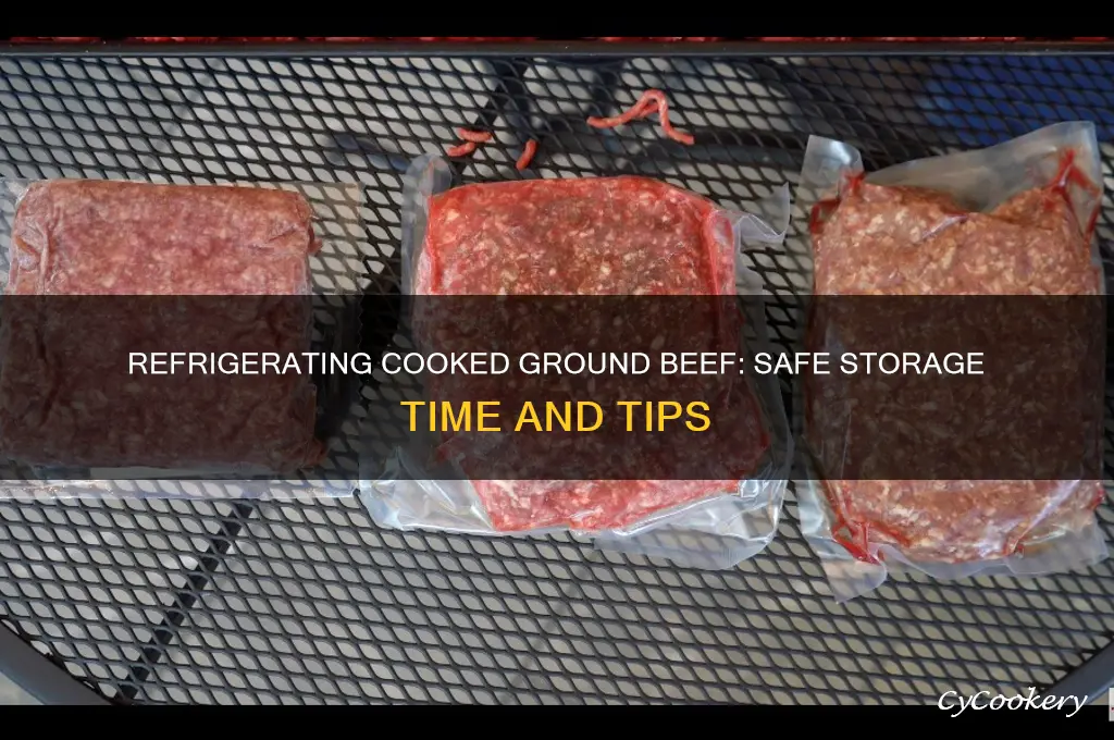 how long can i refrigerate browned ground beef