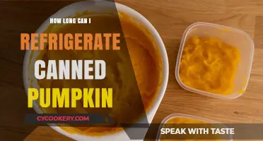 Refrigerating Canned Pumpkin: Optimal Storage Time and Freshness Tips