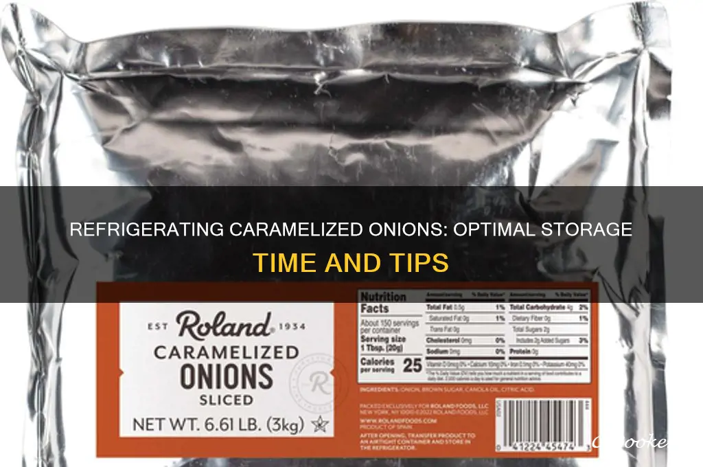 how long can i refrigerate caramelized onions