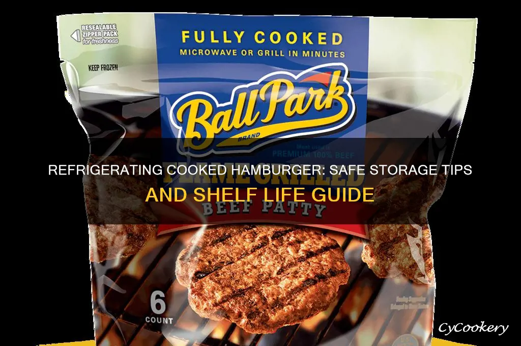how long can i refrigerate cooked hamburger