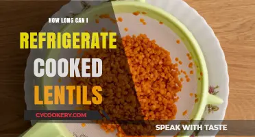 Refrigerating Cooked Lentils: Optimal Storage Time and Safety Tips