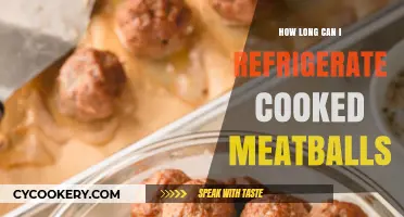 Refrigerating Cooked Meatballs: Safe Storage Time and Tips