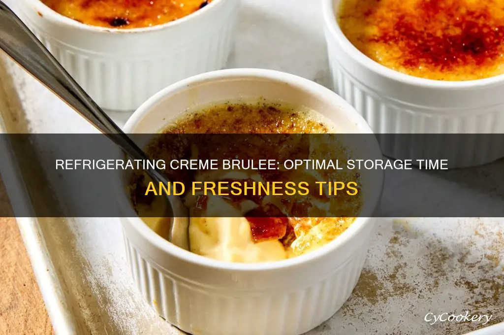 how long can i refrigerate creme brulee