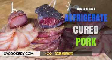 Refrigerating Cured Pork: Optimal Storage Time and Safety Tips