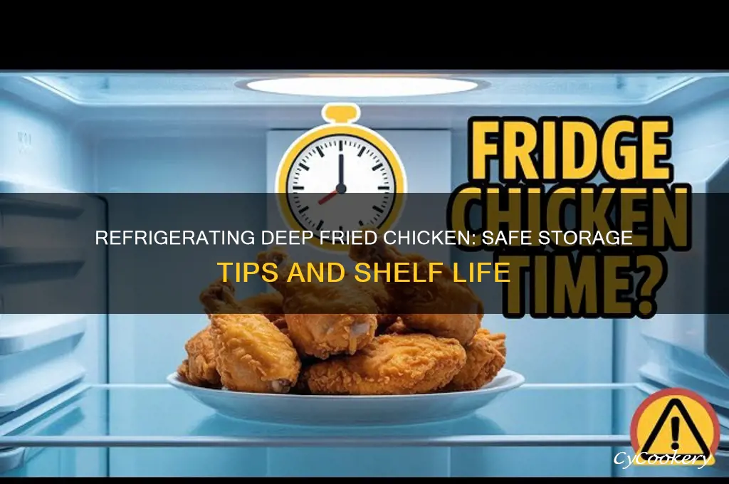 how long can i refrigerate deep fried chicken