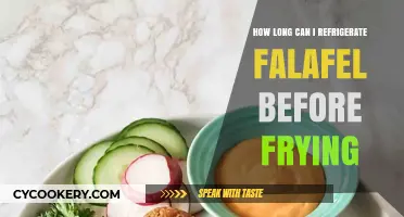Refrigerating Falafel: Optimal Storage Time Before Frying for Freshness