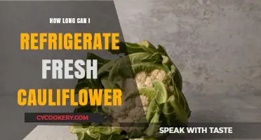 Refrigerating Fresh Cauliflower: Optimal Storage Time and Tips