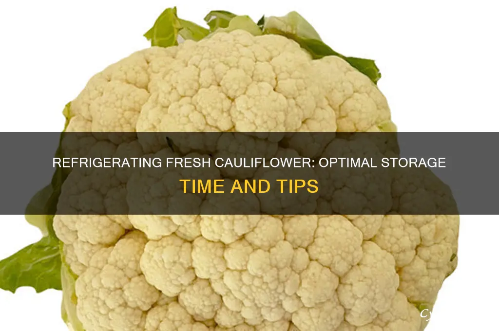 how long can i refrigerate fresh cauliflower