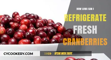 Refrigerating Fresh Cranberries: Optimal Storage Time and Tips
