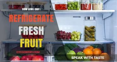 Maximizing Freshness: Optimal Refrigeration Time for Fresh Fruits Explained