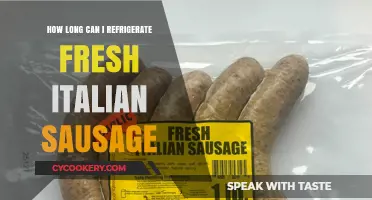 Refrigerating Fresh Italian Sausage: Safe Storage Tips and Shelf Life