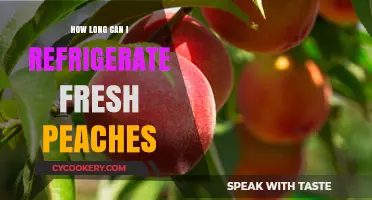Refrigerating Fresh Peaches: Optimal Storage Time and Tips