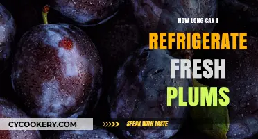 Refrigerating Fresh Plums: Optimal Storage Time and Tips for Freshness