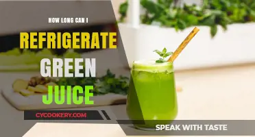 Refrigerating Green Juice: Optimal Storage Time for Freshness and Flavor