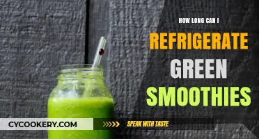 Refrigerating Green Smoothies: Optimal Storage Time for Freshness and Flavor