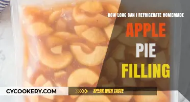 Refrigerating Homemade Apple Pie Filling: Optimal Storage Time Guide