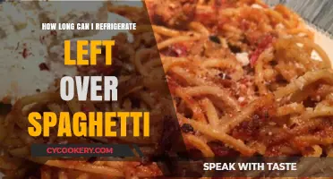 Refrigerating Leftover Spaghetti: Optimal Storage Time and Tips