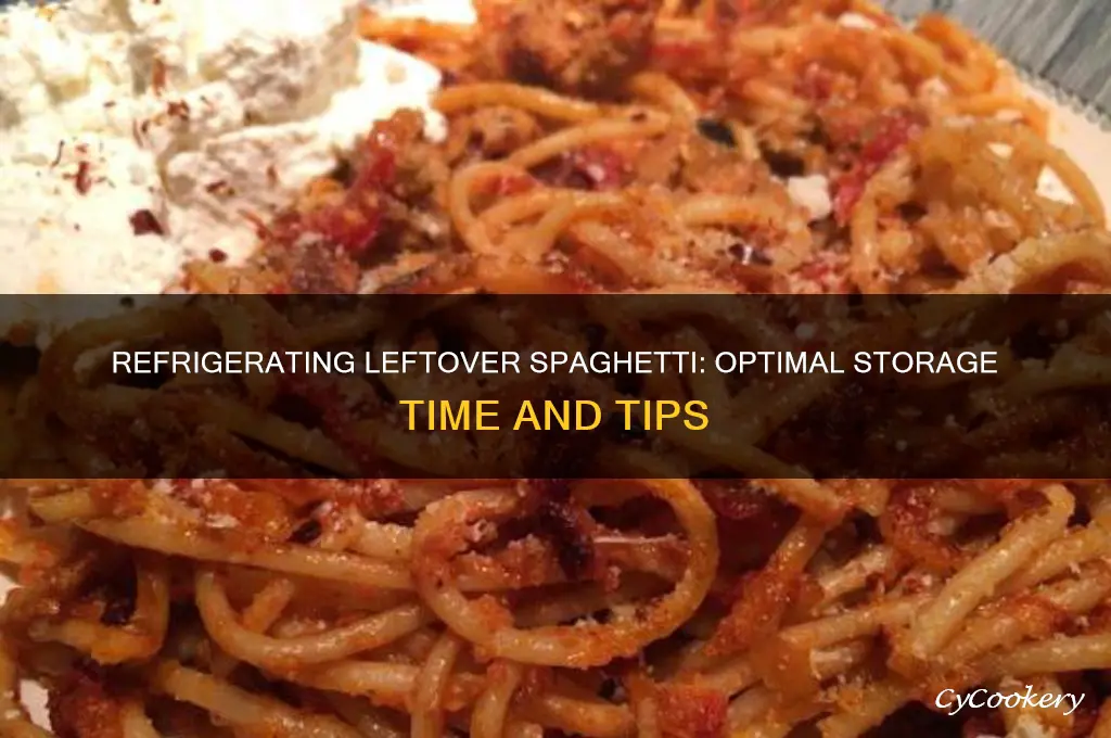 how long can i refrigerate left over spaghetti