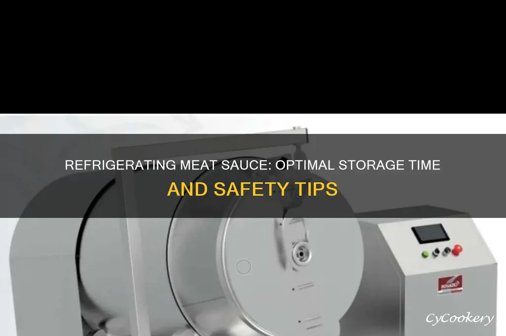 how long can i refrigerate meat sauce