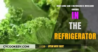 Refrigerating Mustard Greens: Optimal Storage Time and Freshness Tips