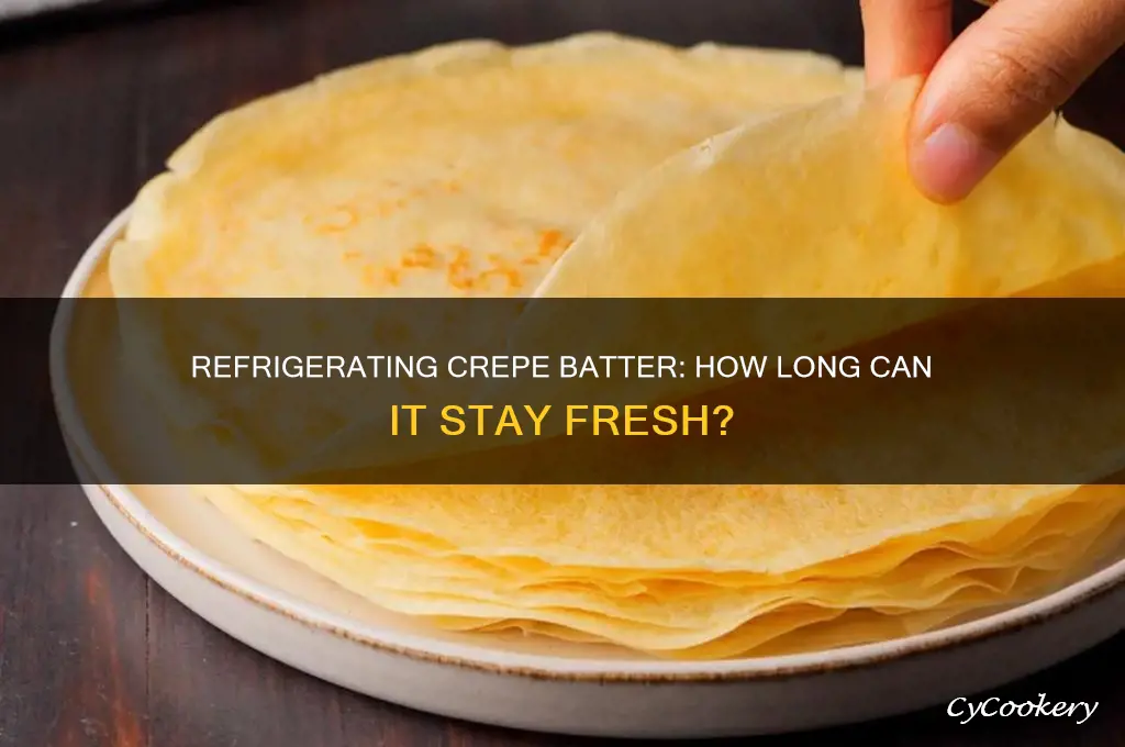 how long can i refrigerate my crepe batter