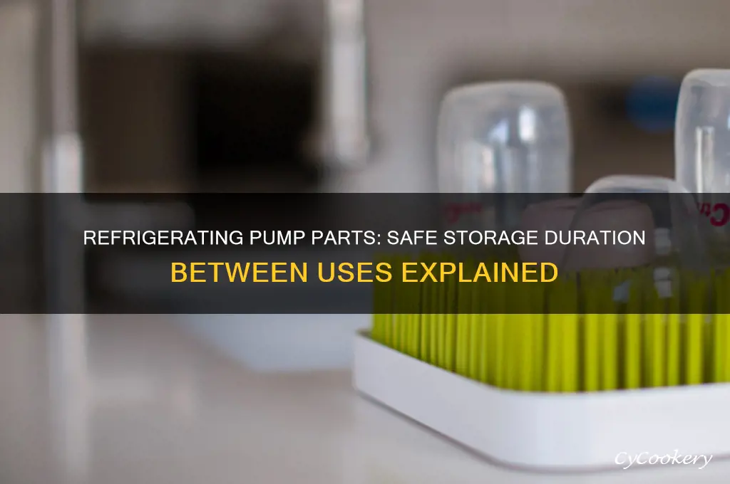 how long can i refrigerate pump parts between use