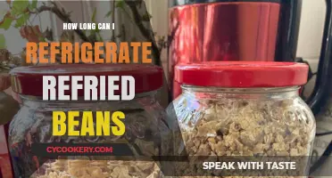 Refrigerating Refried Beans: Optimal Storage Time and Safety Tips