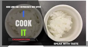 Refrigerating Cooked Rice: Safe Storage Duration and Tips