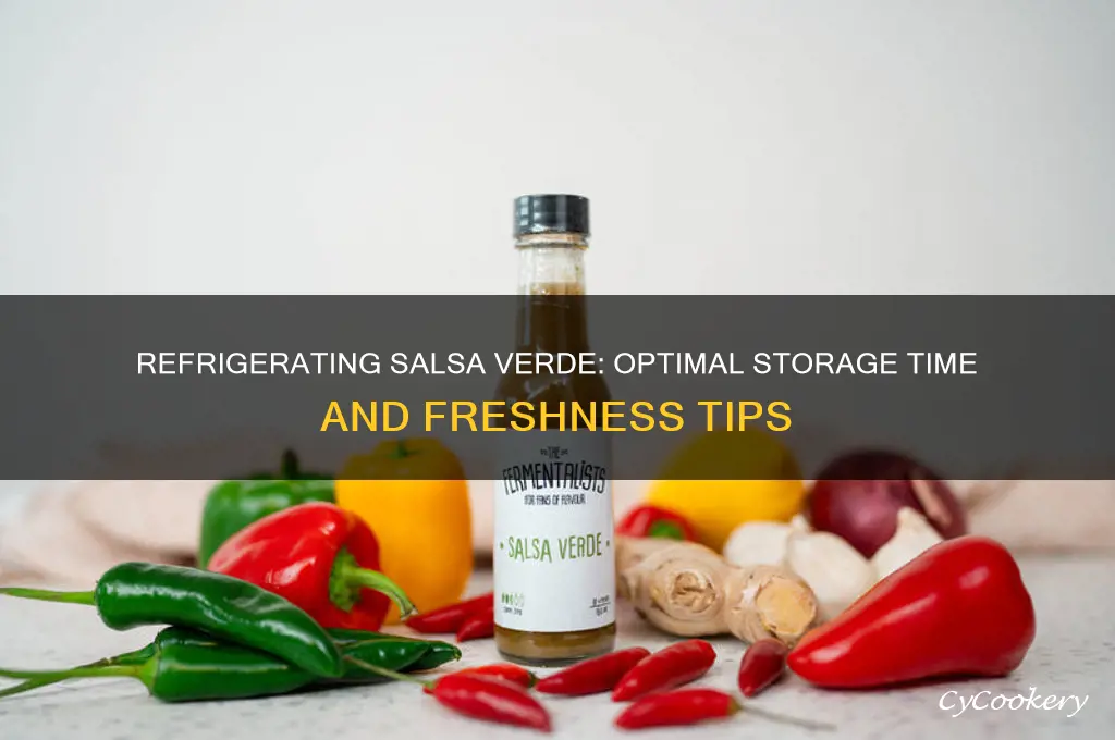 how long can i refrigerate salsa verdes