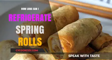 Refrigerating Spring Rolls: Optimal Storage Time and Freshness Tips