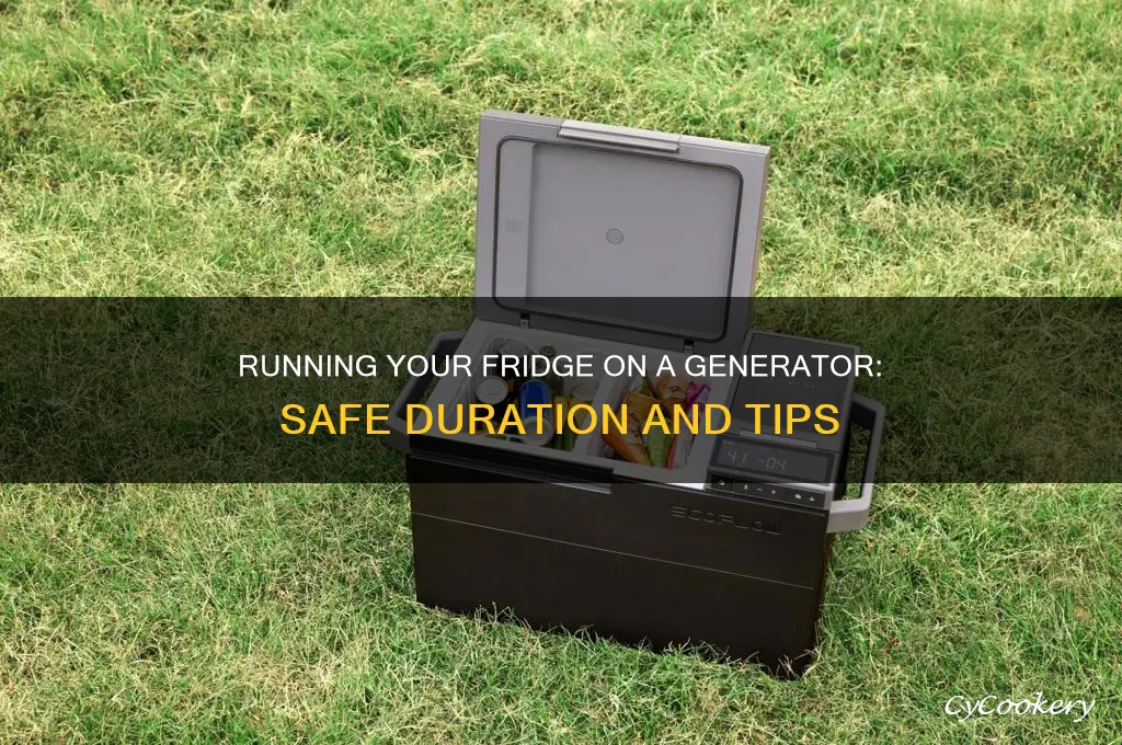how long can i run my refrigerator off a generator