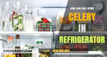 Maximizing Celery Freshness: Optimal Refrigerator Storage Time Explained