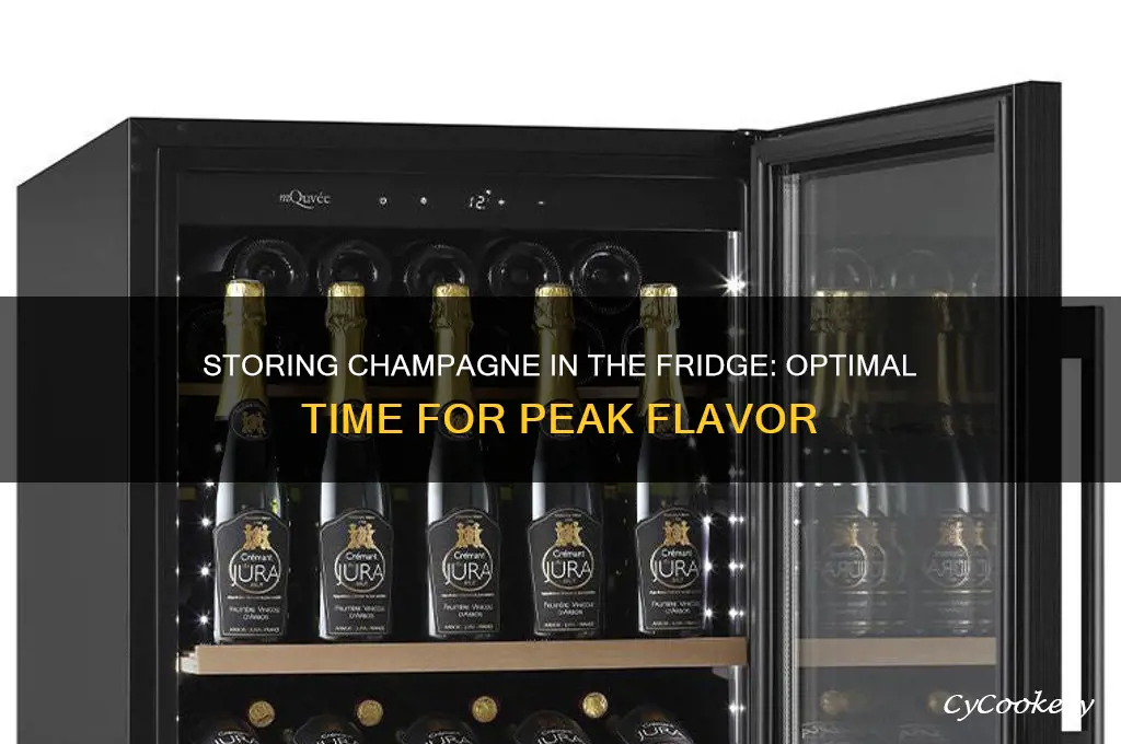 how long can i store champagne in the refrigerator