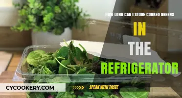 Storing Cooked Greens: Refrigerator Shelf Life and Freshness Tips