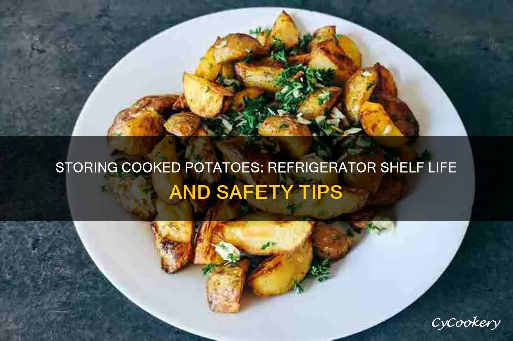 how long can i store cooked potatoes in the refrigerator