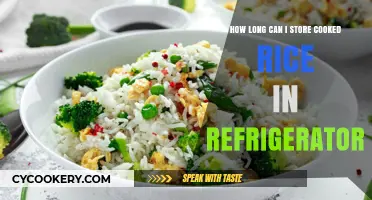 Storing Cooked Rice: Refrigerator Shelf Life and Safety Tips