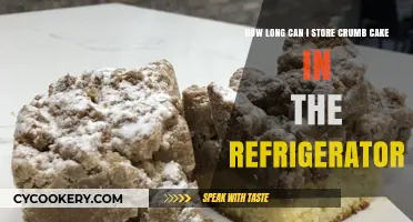 Crumb Cake Storage: How Long Does It Last in the Fridge?