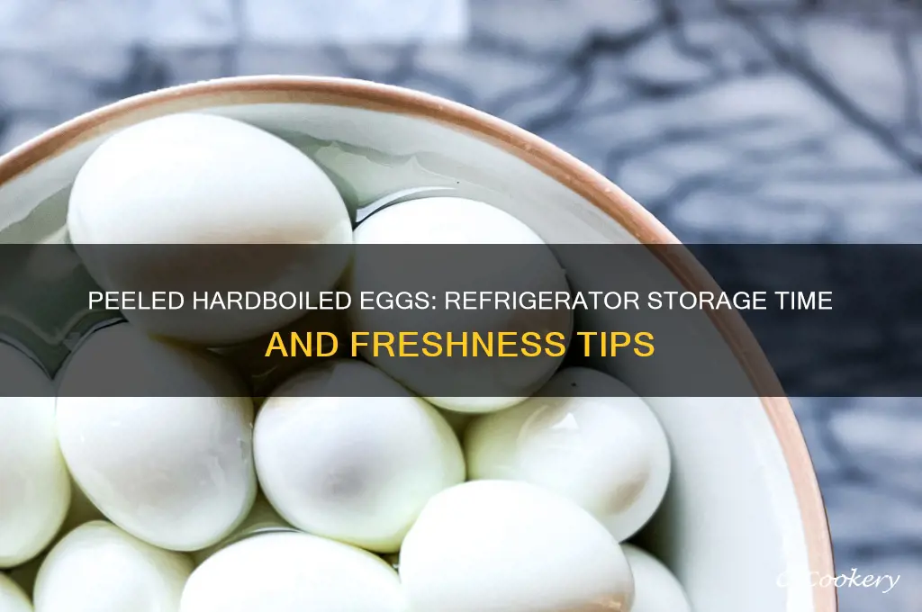how long can i store hardboiled eggs peeled in refrigerator