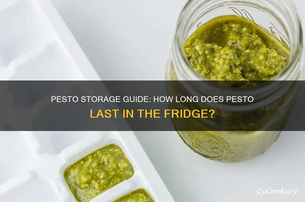 how long can i store pesto in refrigerator
