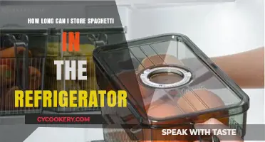 Storing Spaghetti Safely: Optimal Refrigerator Shelf Life Explained