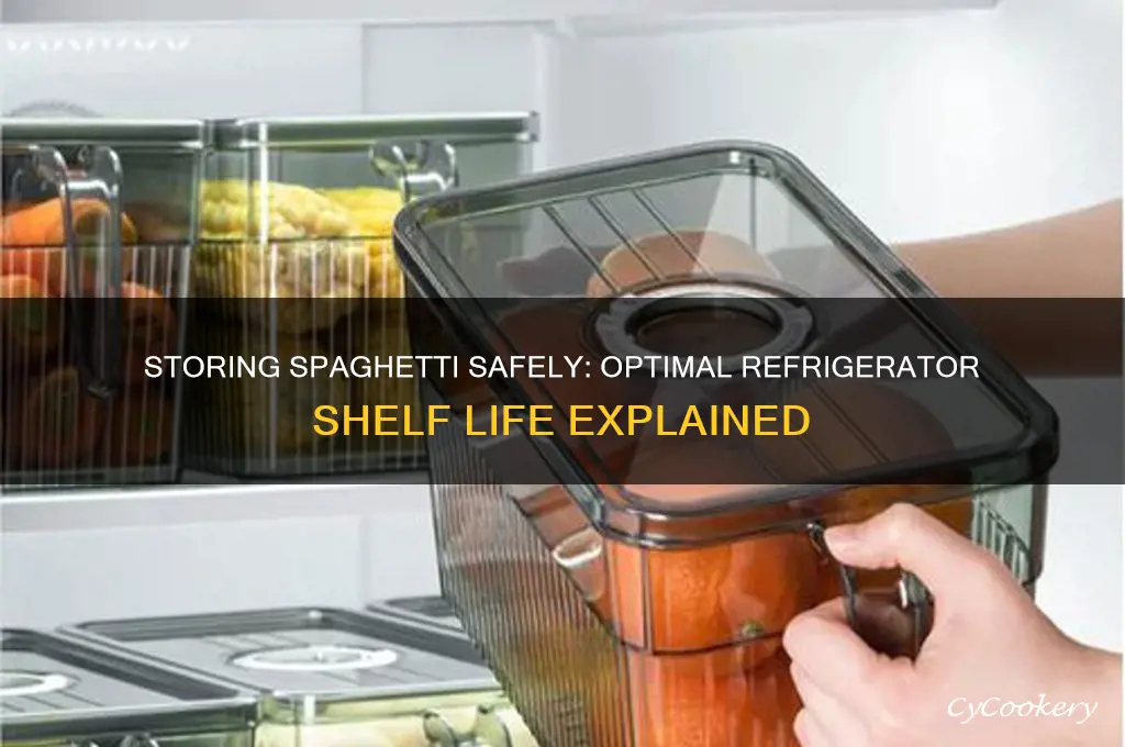 how long can i store spaghetti in the refrigerator