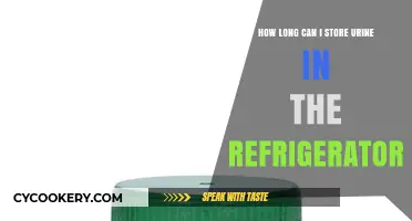 Storing Urine in the Fridge: Safe Duration and Best Practices