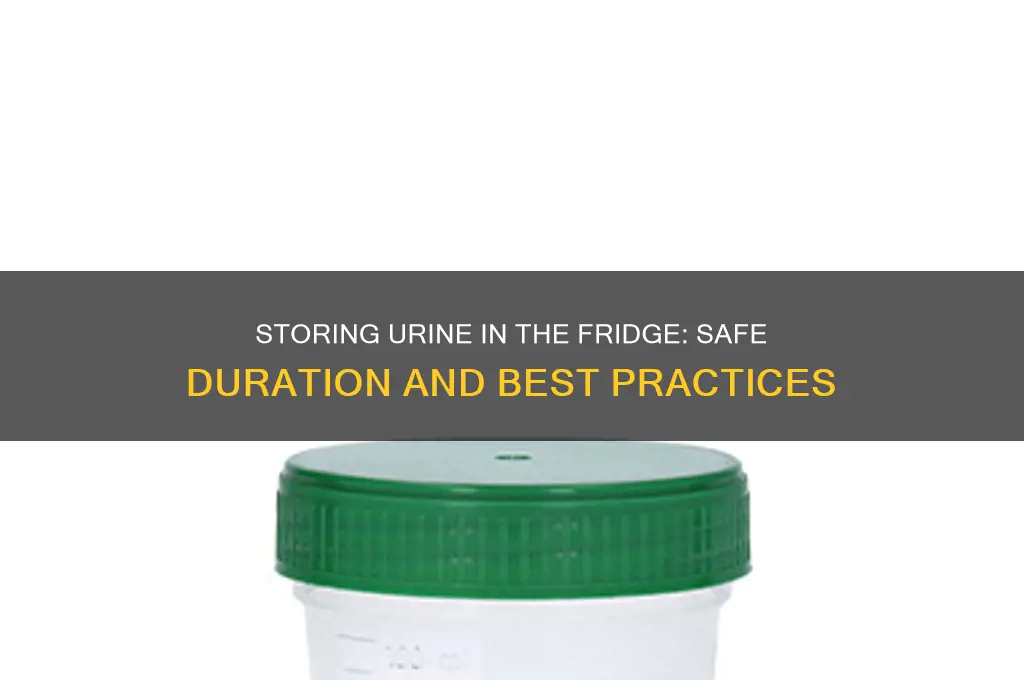 how long can i store urine in the refrigerator