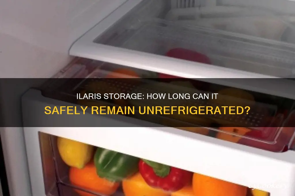 how long can ilaris be out of the refrigerator