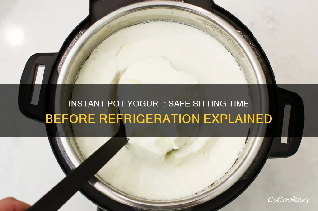 how long can instant pot yogurt sit before refrigerating it